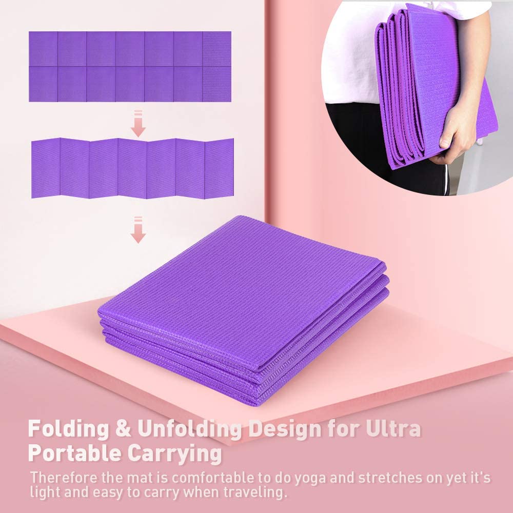 Foldable PVC Yoga Mat YGMA-PF